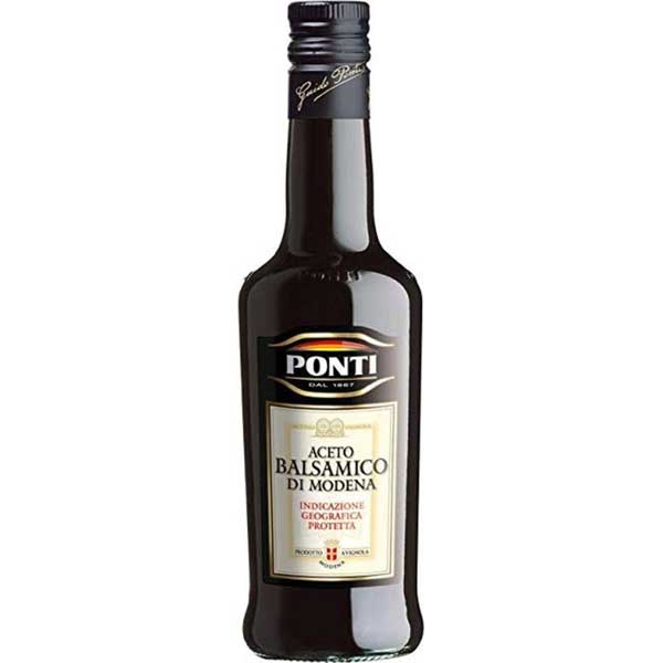 VINAGRE BALSÂMICO MODENA PONTI VIDRO 500ML