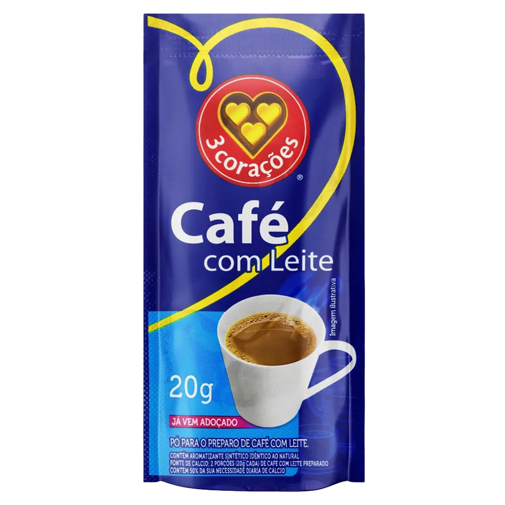 CAFE C/LEITE 3 COR 20G TRADICIONAL
