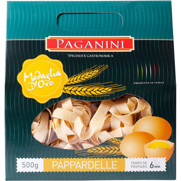 MACARRÃO PAGANINI GRANO DURO PAPPARDELLE 500G