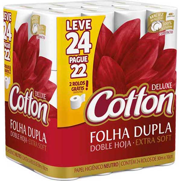 PAPEL HIG COTTON FD 30M NEUT LV24PG22