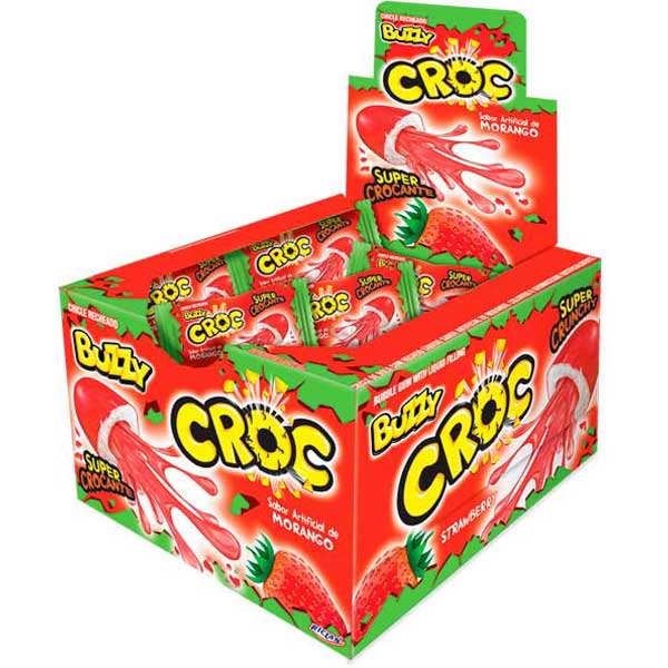 CHICLE BUZZY CROC RECH MORANGO 40UN