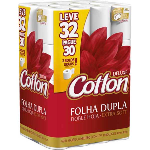 PAPEL HIG COTTON FD 30M NEUT LV32PG30