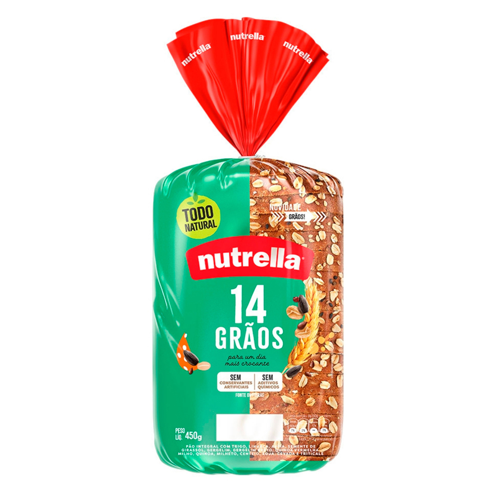 PAO 14 GRAOS NUTRELLA 450G
