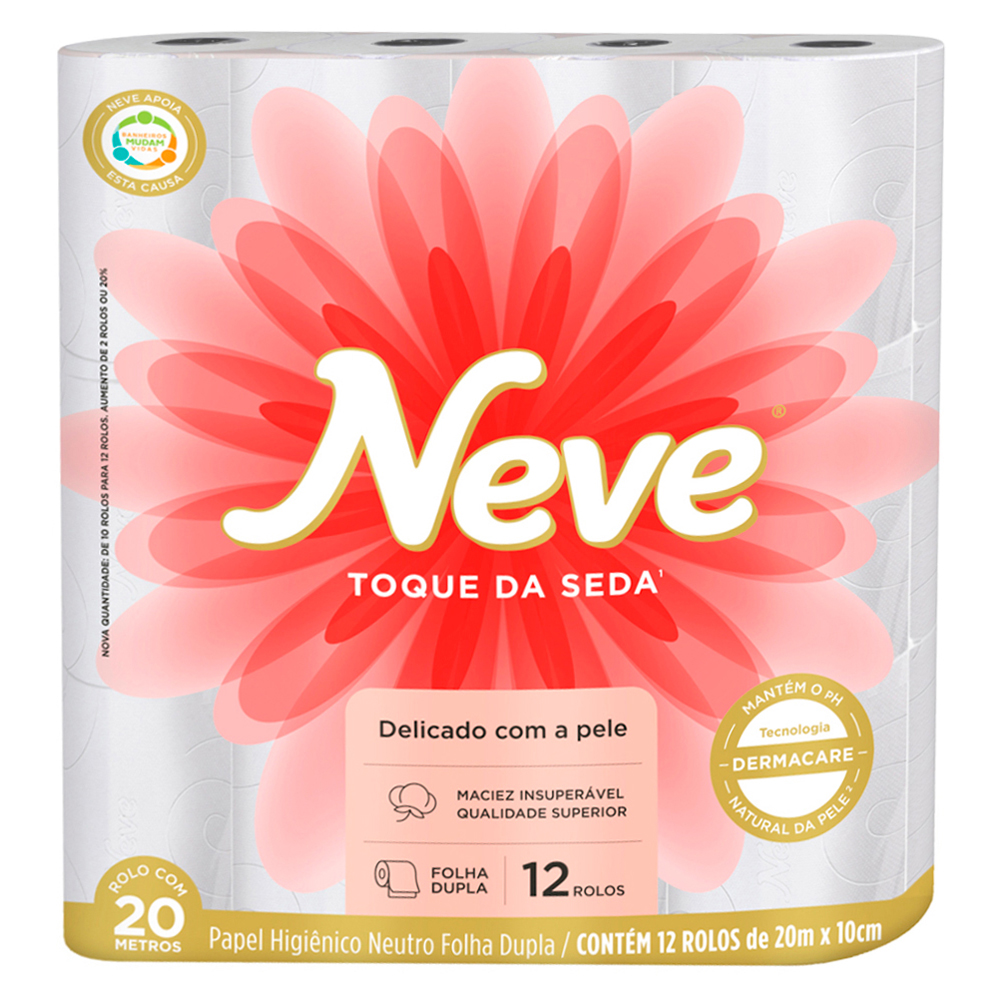 PAPEL HIG NEVE NEUTRO FD T SEDA 20M 12RL