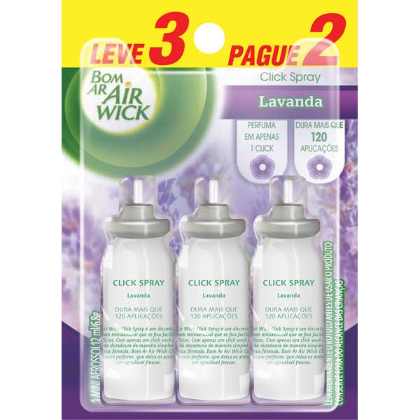 BOM AR CLICK SPRAY RF L3 P2 12ML LAVANDA
