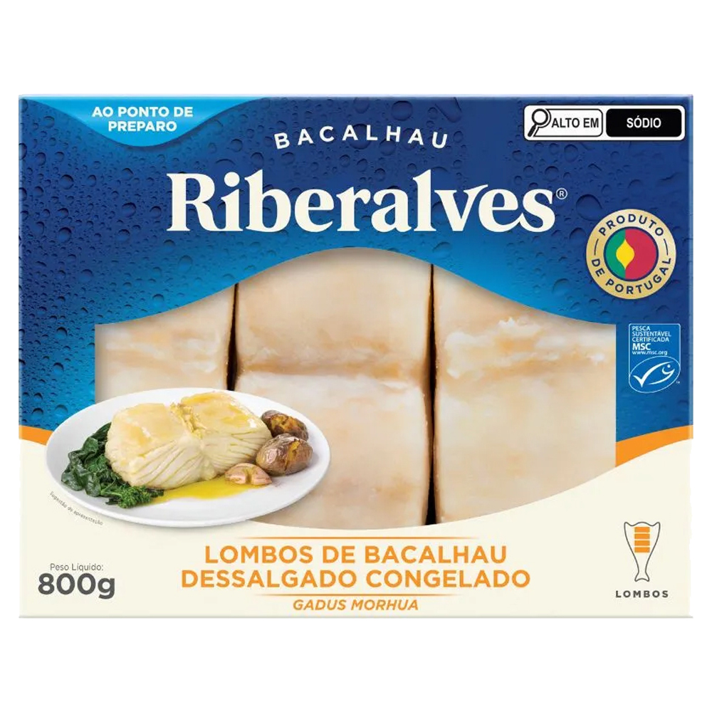LOMBO DE BACALHAU CONG RIBERALVES 800G
