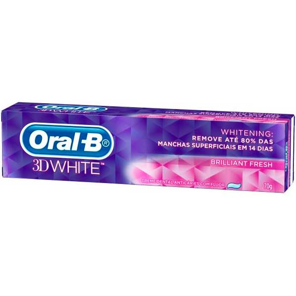 CR DENT ORAL B 3D 70G WHITE BRILH FRESH