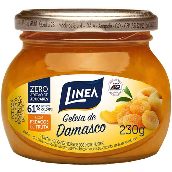GELEIA DAMASCO LINEA VIDRO 230G