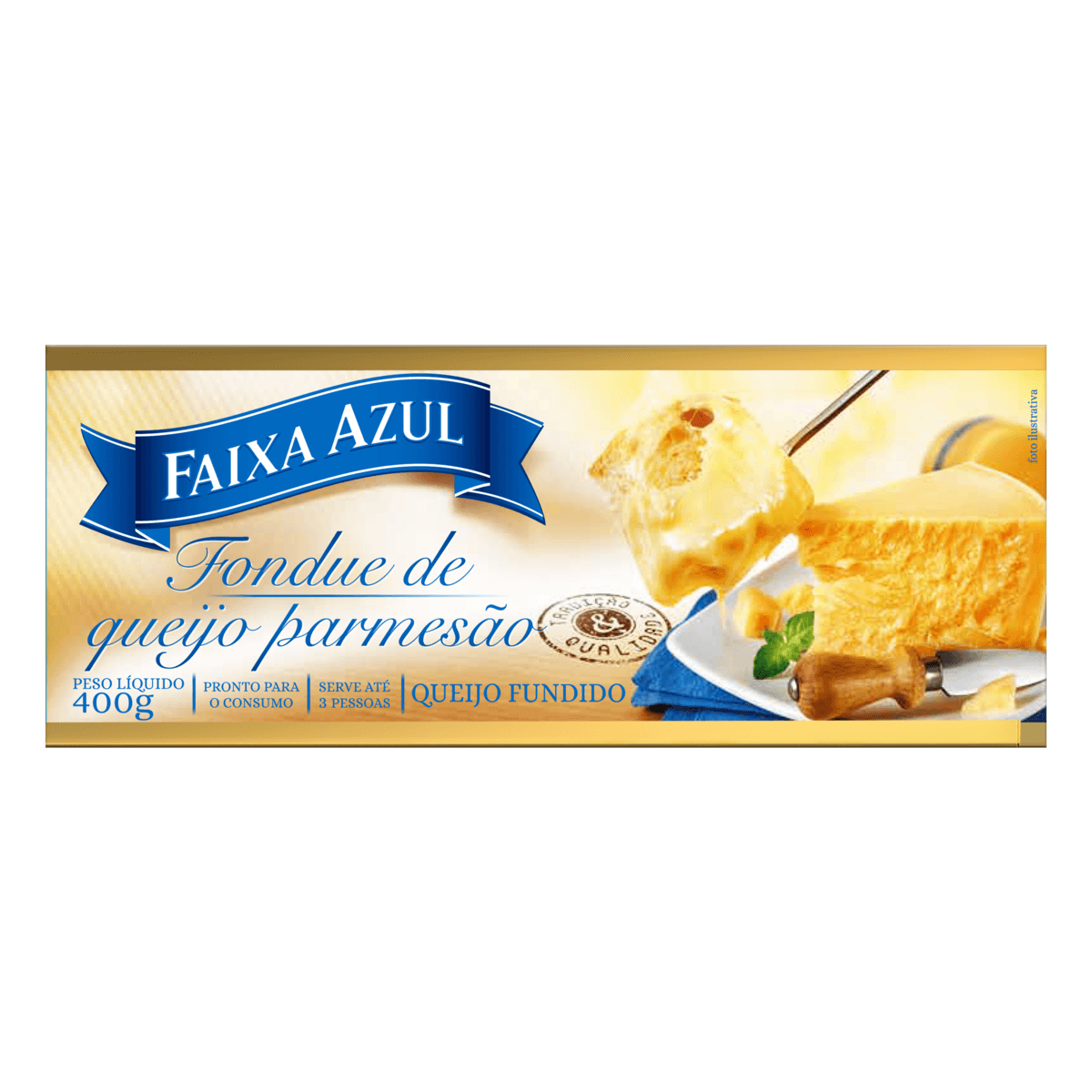 FONDUE FAIXA AZUL 400G QUEIJO PARMESAO