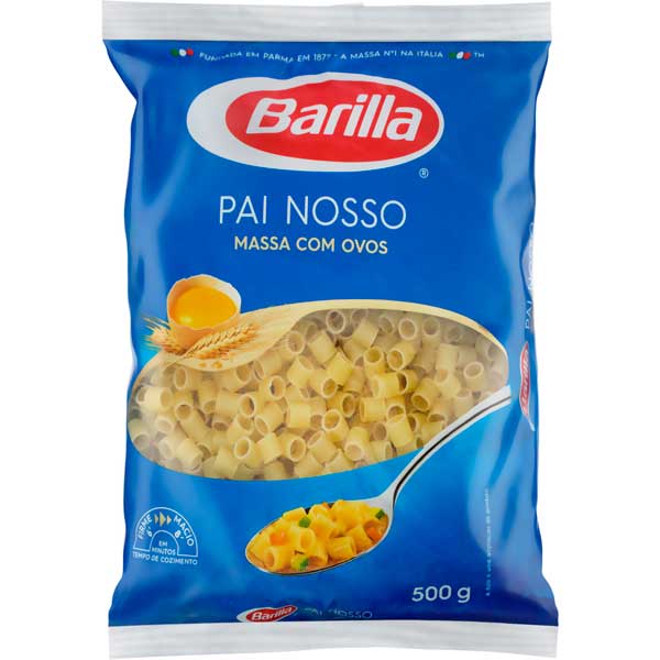 MAC BARILLA C/OVOS PAI NOSSO 500GR