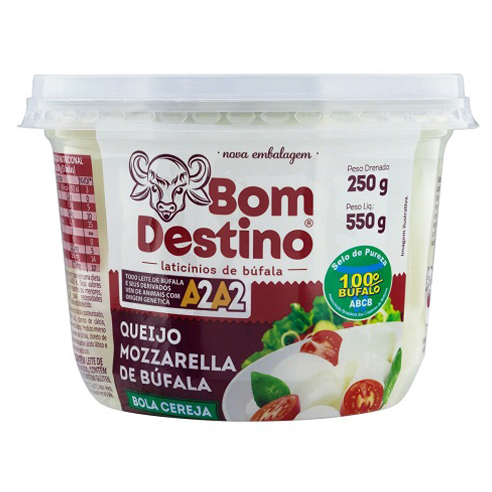 QUEIJO MOZZ BUF BOM DESTINO BOL MED 250G
