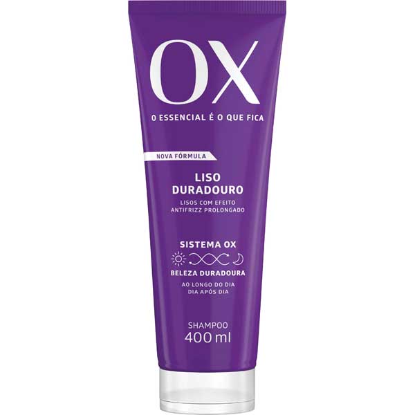 SHAMPOO OX COSMÉTICOS LISOS BISNAGA 400ML