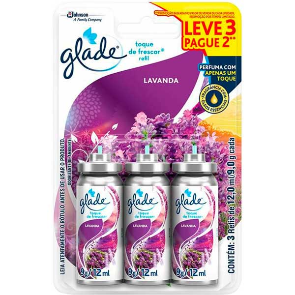GLADE TOQUE FRESC LAV REF 12ML LV3 PG2