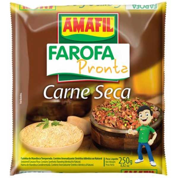 FAROFA PRONTA DE CARNE SECA AMAFIL 250G