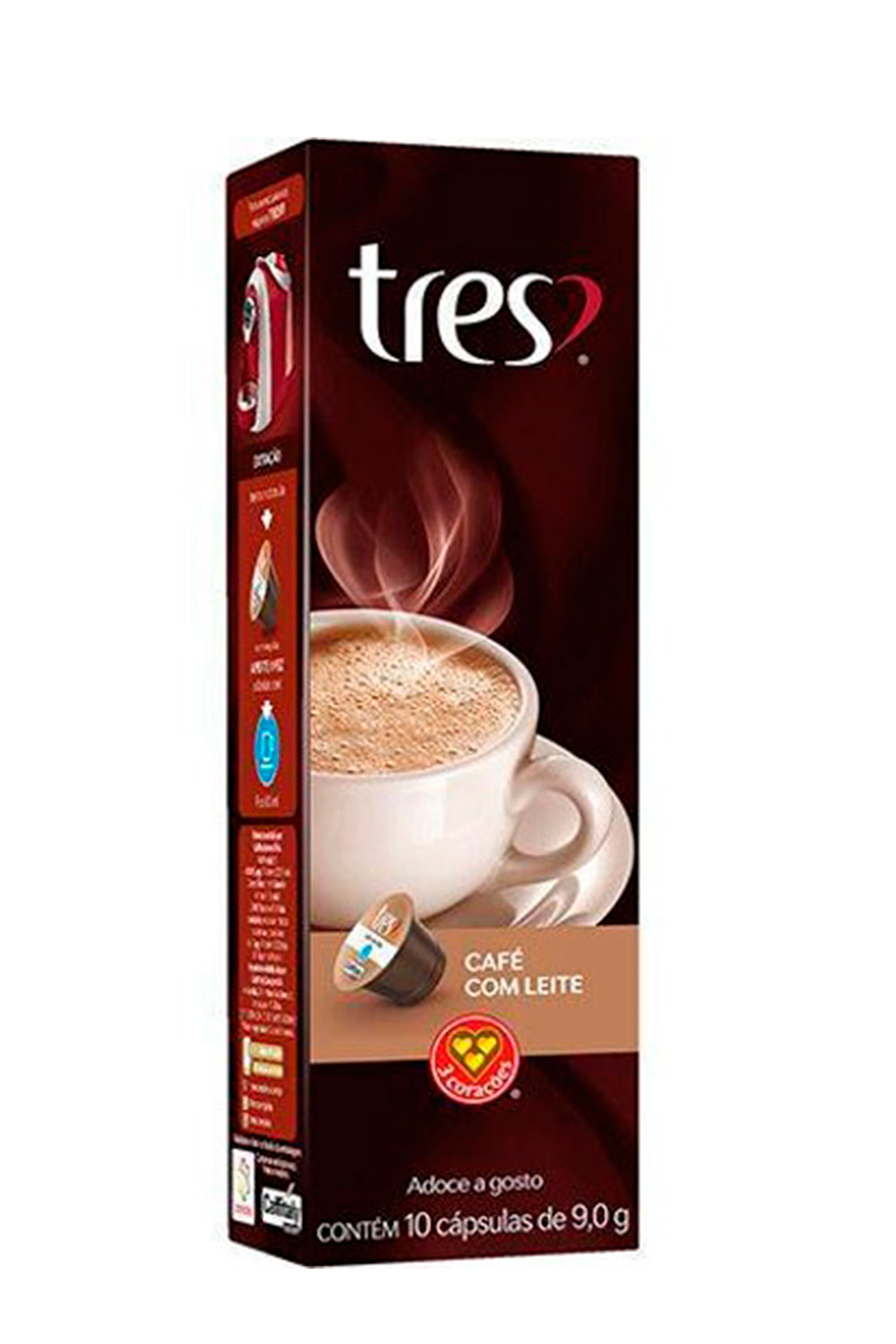 Cápsula de Café Três Corações Café com Leite
