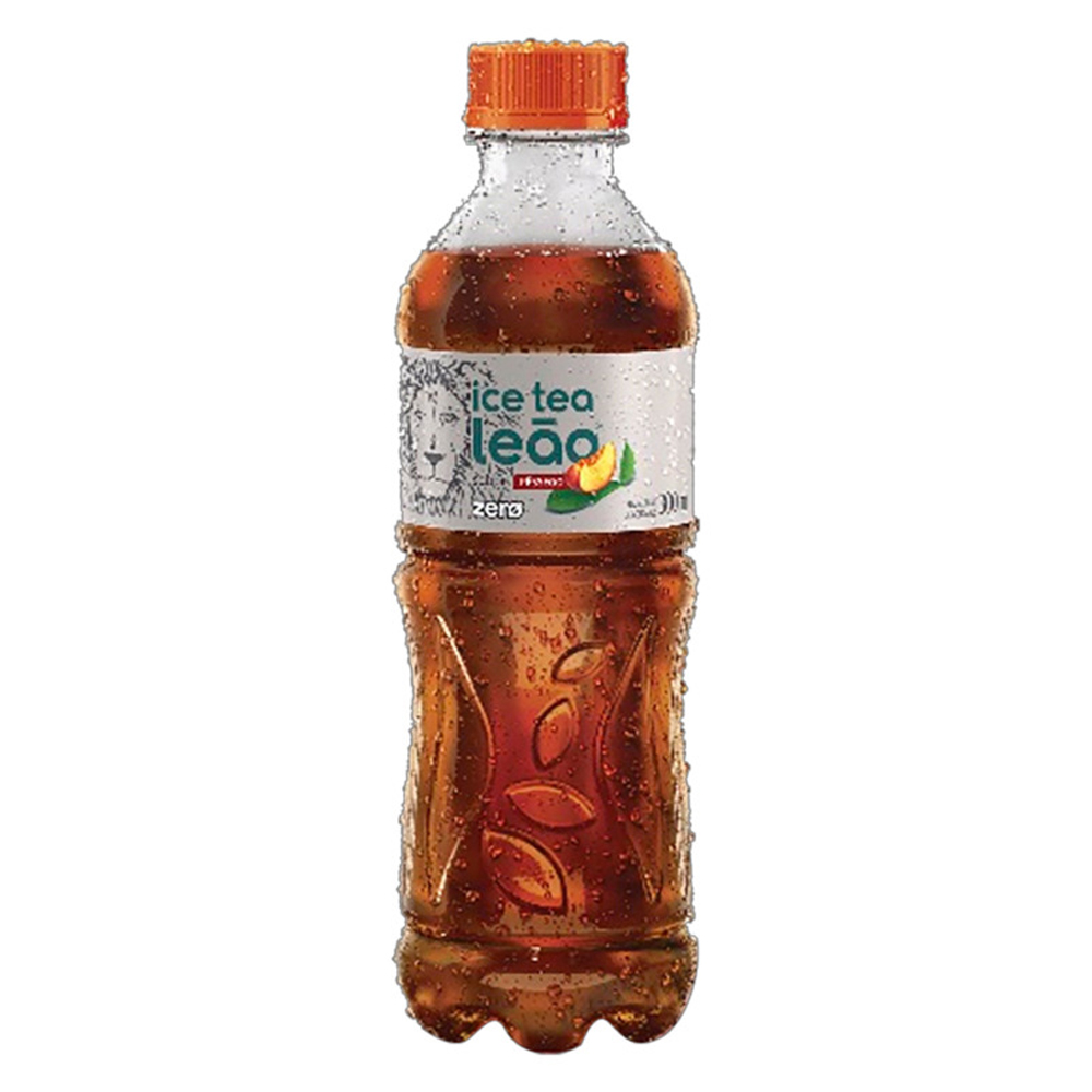CHÁ PRETO ICE TEA PÊSSEGO LEÃO ZERO GARRAFA 300ML