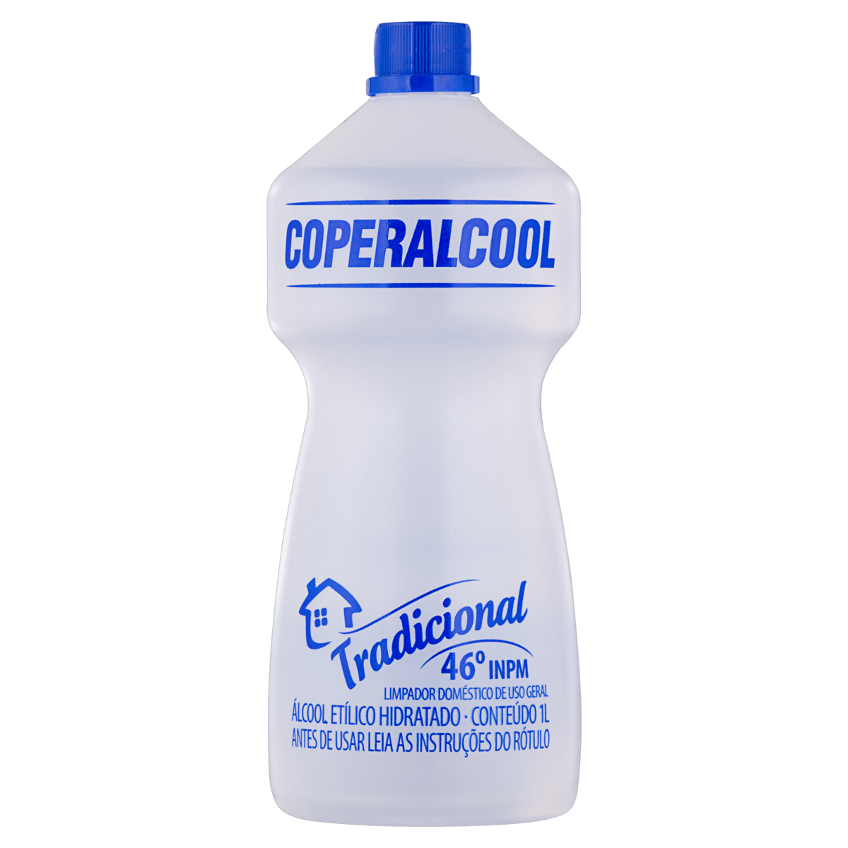 ÁLCOOL LÍQUIDO 46º INPM TRADICIONAL COPERALCOOL FRASCO 1L