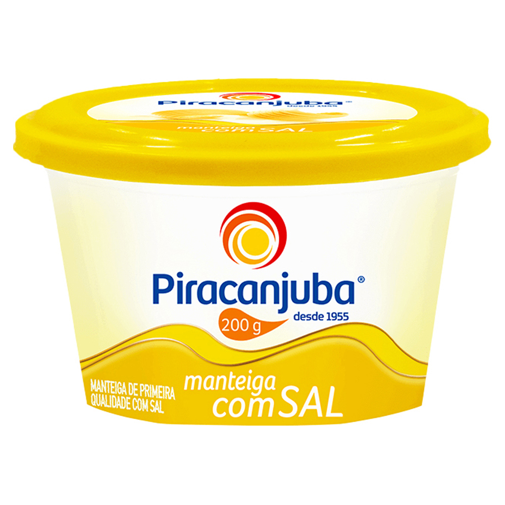 MANTEIGA PIRACANJUBA 200GR C/ SAL POTE 
