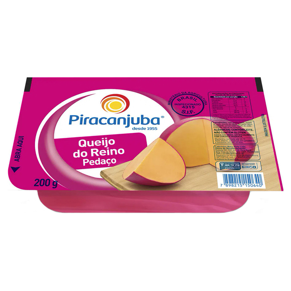 QUEIJO REINO PIRACANJUBA 200G