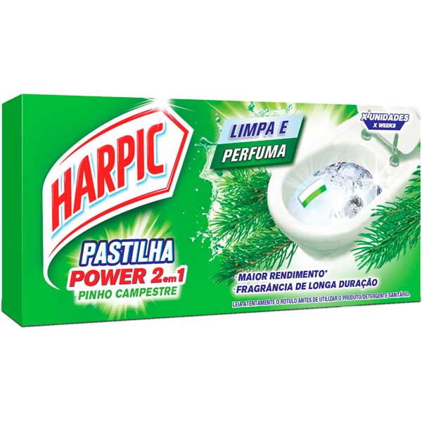 BLOCO SANIT HARPIC PASTILHA 3UN PINHO