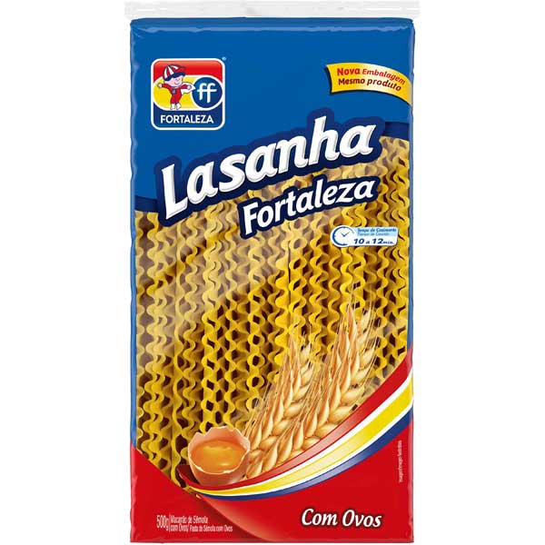 MAC FORTALEZA OVOS LASANHA 500G