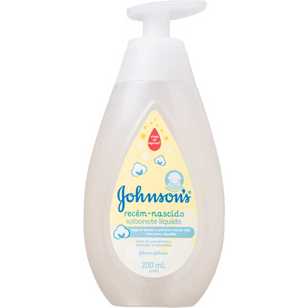 SABONETE LÍQUIDO JOHNSONS RECÉM-NASCIDO FRASCO 200ML