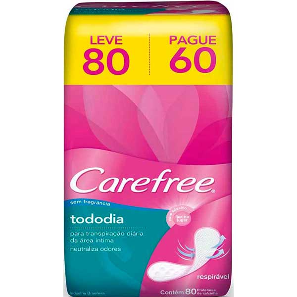 ABS PROT DIARIO CAREFREE 80UN PRO S/PERF