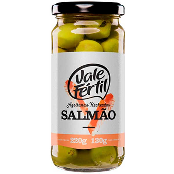 AZEITONA VALE FERTIL VERDE 130G SALMAO 