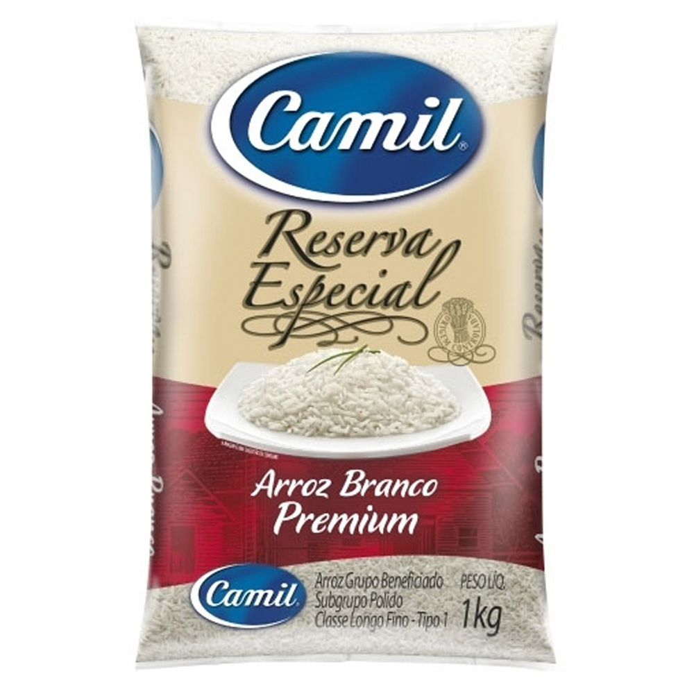 ARROZ BRANCO RESERVA ESPECIAL CAMIL 1KG