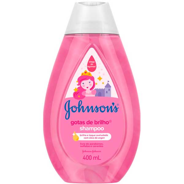 SHAMPOO HIDRATANTE JOHNSONS KIDS GOTAS DE BRILHO FRASCO 400ML