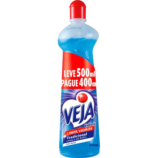 LIMP VIDRO VEJA 500ML SQZ PROMO TRAD