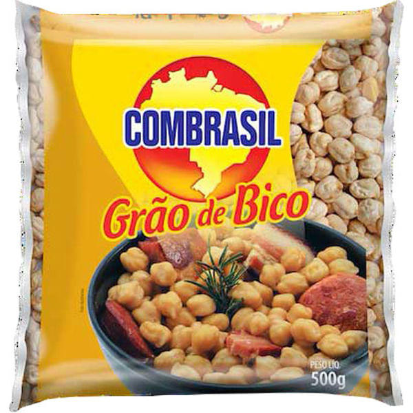 GRÃO-DE-BICO 8MM COMBRASIL PACOTE 500G