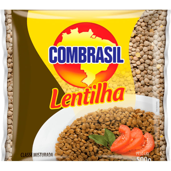 LENTILHA TIPO 1 COMBRASIL PACOTE 500G