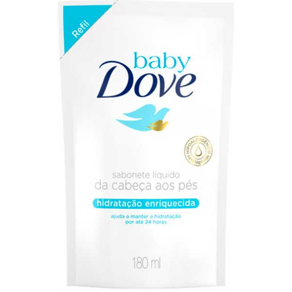 SAB LIQ DOVE BABY 180ML HID ENRI RF