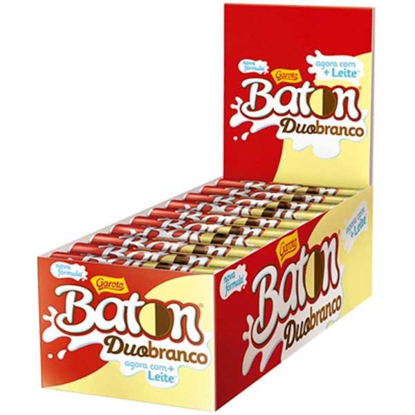 CHOC GAROTO BATON 30UN DUO   