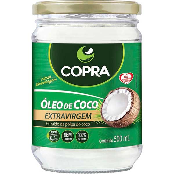 OLEO DE COCO EXTRA VIRGEM COPRA 500ML