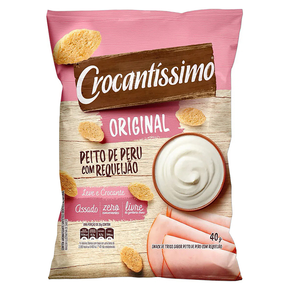 CROCANTISSIMO 40G PEITO PERU C/REQUEIJAO
