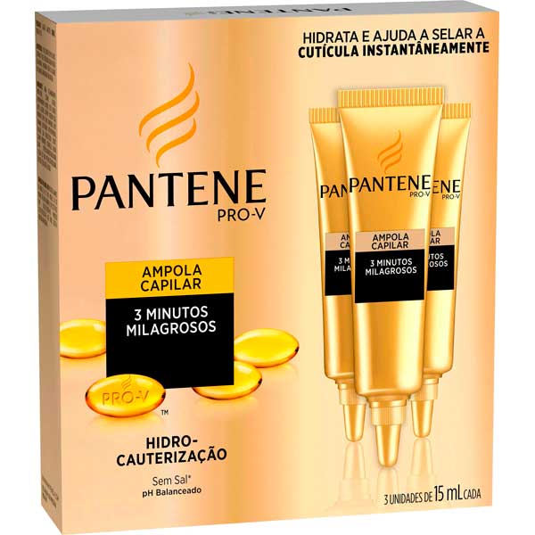 AMPOLAS PANTENE 15ML 3UN HIDR PODEROSA