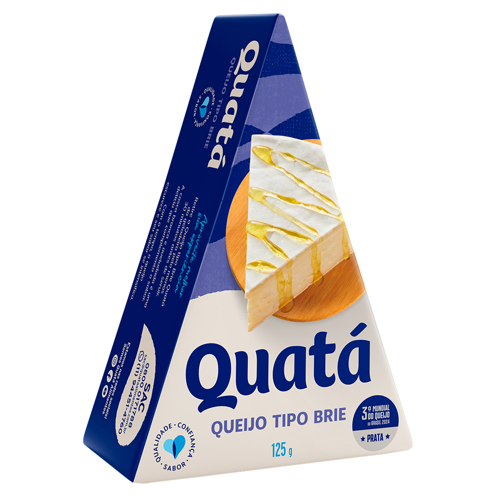 QUEIJO BRIE FRACIONADO QUATA 125G