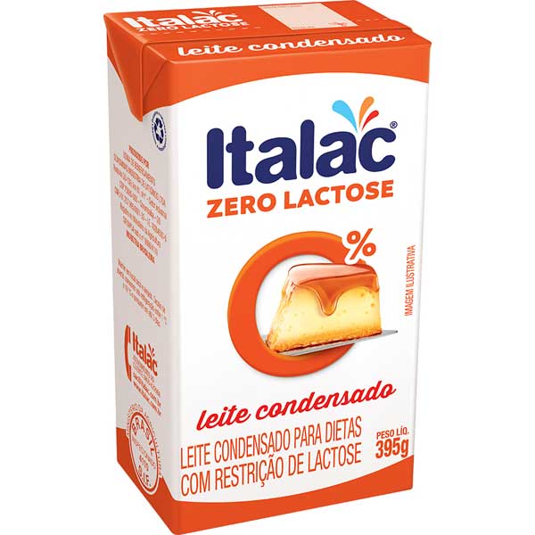 LEITE CONDENSADO ZERO LACTOSE ITALAC CAIXA 395G
