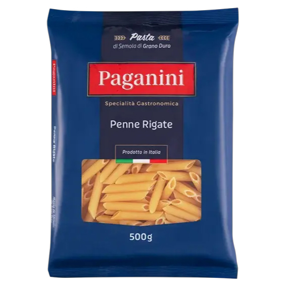 MACARRÃO PAGANINI GRANO DURO PENNINE RIGATE 500G