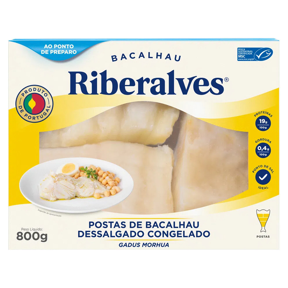 POSTA BACALHAU MORHUA RIBERALVES 800G