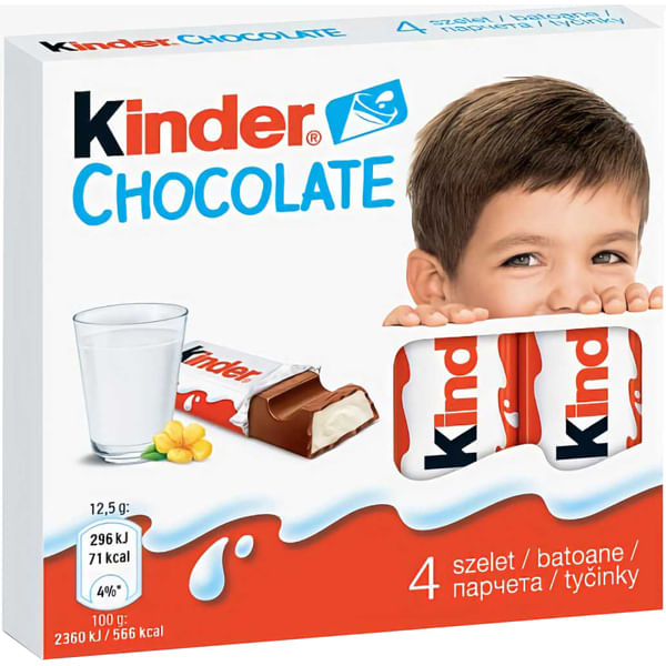 CHOC KINDER CHOCOLATE T4X20 50G