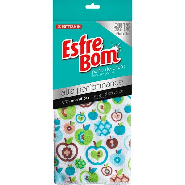 PANO DE PRATO ESFREBOM ALTA PERFORMANCE 59CM X 39CM