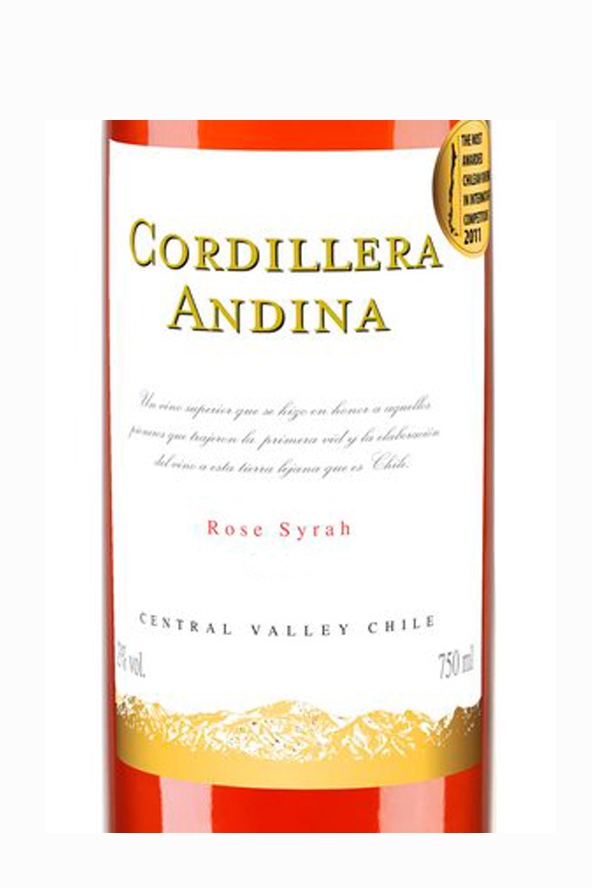 Vinho Cordillera Andina Syrah Rose 750ml