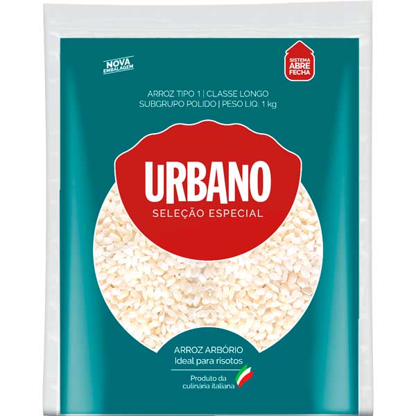 ARROZ ARBÓRIO TIPO 1 URBANO SELEÇÃO ESPECIAL POUCH 1KG