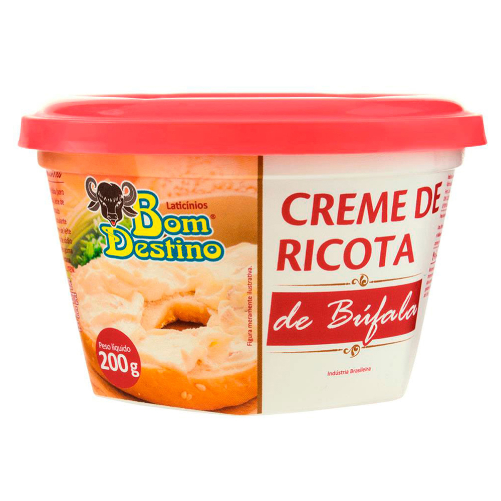 CREME DE RICOTA BUFALA BOM DESTINO 200G