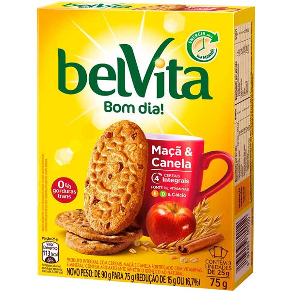 BISC BELVITA 3X25G MACA E CANELA