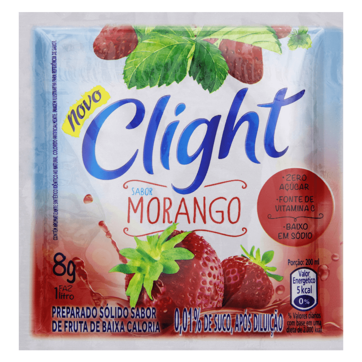 SUCO PO CLIGHT 8G MORANGO