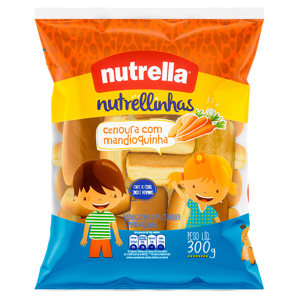 BISNAGUINHA NUTRELLA 300G CEN/MAND